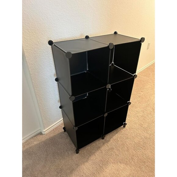 New 6-Cube Storage Organizer, Closet Cabinet Shelf Bookcase for Kids, Bedroom - Picture 6 of 13
